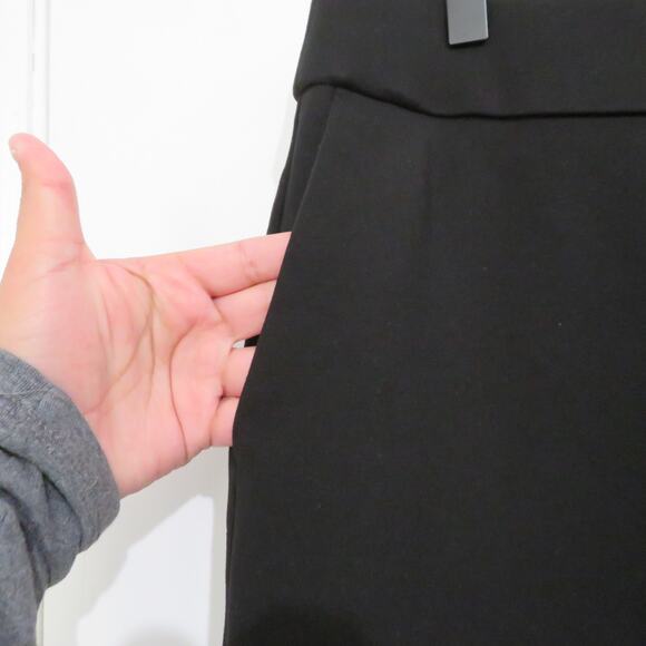 INC International Concepts Womens Sz PXL Black Wide Leg Pants Stretch Pull On - Picture 4 of 7